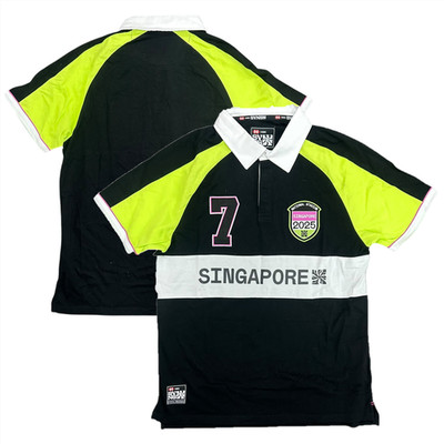 Singapore Sevens Rugby Polo Shirt HSBC SVNS Classic Herren Trikot Oberteil - Neu