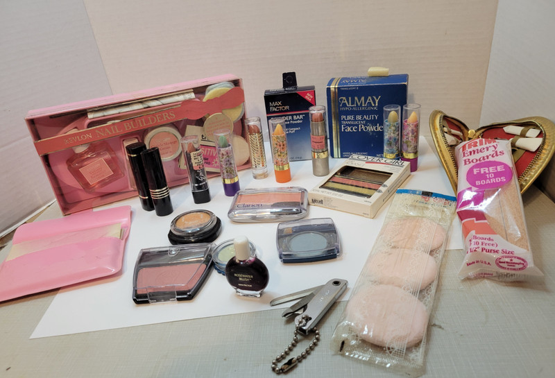 Large Lot New Old Stock Makeup Cosmetics vintage makeup rare find