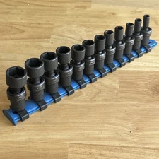 Matco Tools Metric Universal Swivel Impact Socket Set 1/4" Drive ADV SAUPM126V