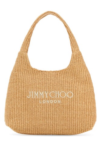 JIMMY CHOO Beige Raffia Tote Bag New & Authentic