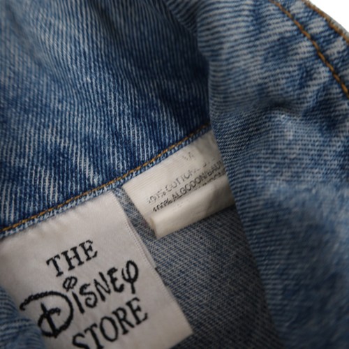 Vintage Disney Youth Medium Embroidered Characters Denim Jacket Blue - Picture 6 of 10