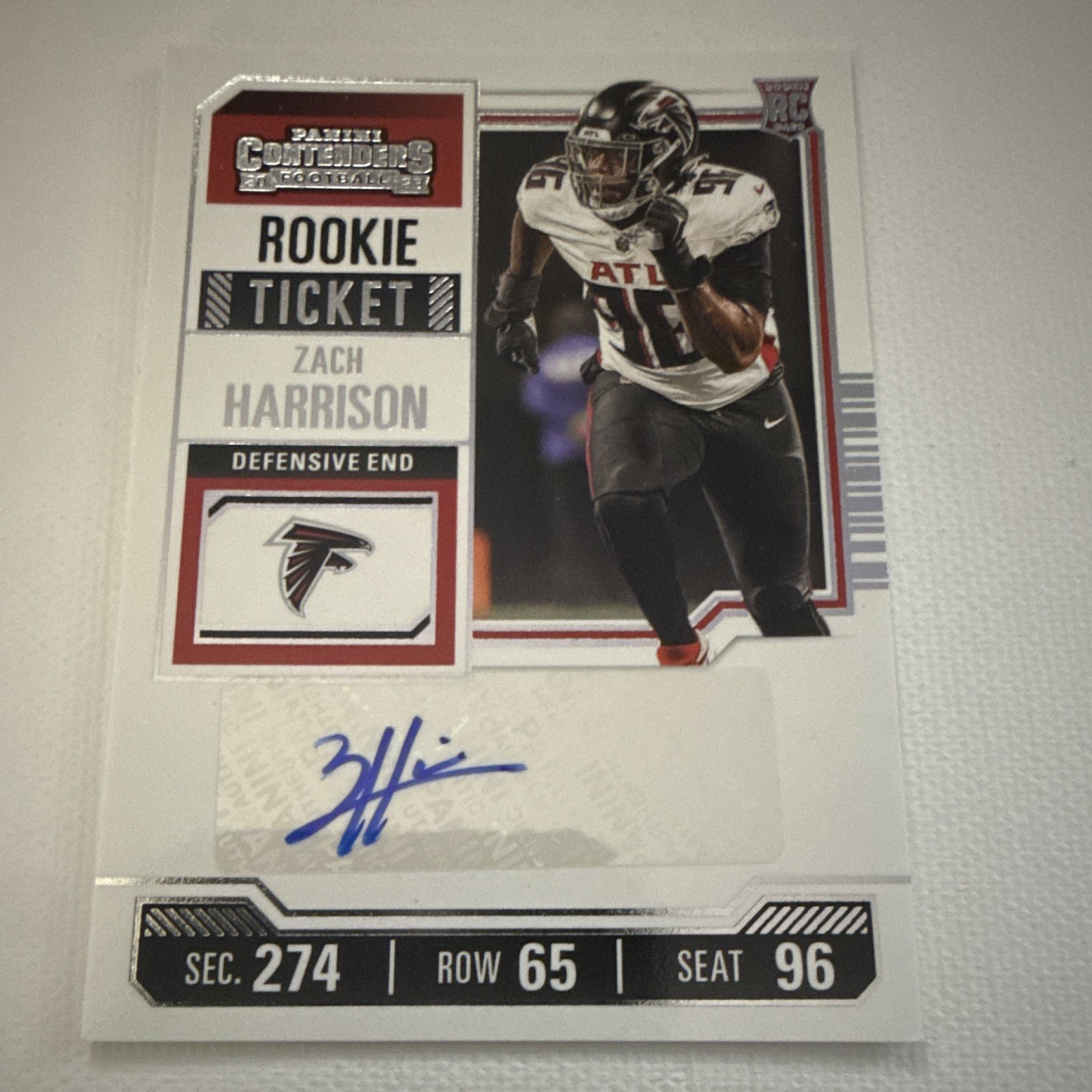 Zach Harrison Panini Contenders #271 Autograph
