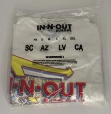 Vntg In N Out Burger Road Trip Map T-shirt Tee Large New SEALED 2000s Mike Rider