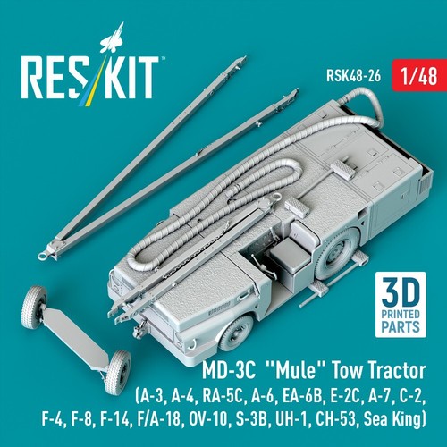 MD-3С "Mule" Tow Tractor (3D Printed model kit) Scale 1:48 ResKit RSK48-0026 - Picture 3 of 3