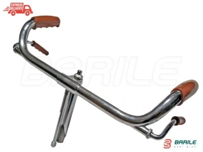 BARILE AGRIBIKE Manubrio Cromato in Ferro Bici Epoca R / Bacchetta 26 " - 28 " Ø 22,2