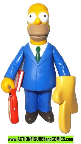 The SIMPSONS World Springfield CHURCH HOMER 2000 Playmates Sunday Best Complete - Imagen 2 de 3