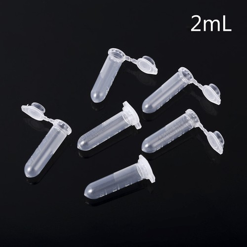 All Size Lab Plastic Centrifuge Tube Vial Container Test Pipe Sharp Round Bottom - Picture 7 of 16
