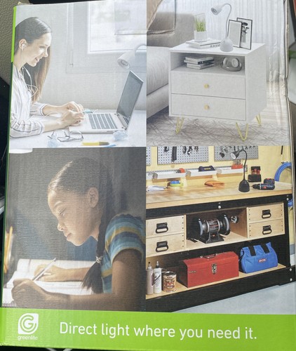 Greenlite Desk Lamps 2 in box Energy Saving LED Flexible Last 30,000 Hours - Picture 3 of 3