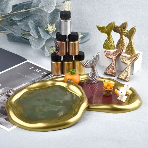 Metallic Gold Silver Color Pigment Pearlescent Colorant Pearl Pigment Dye - Picture 2 of 12