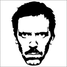 Greg House MD - Hugh Laurie Vinyl Decal / Sticker 2(TWO) Pack