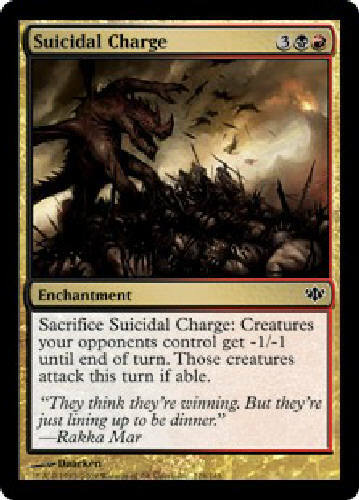 SUICIDAL CHARGE FOIL Conflux MTG Magic the Gathering Cards DJMagic - Picture 1 of 1