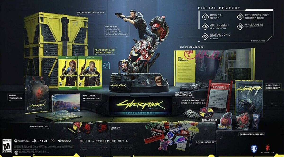 サイバーパンク2077 コレクターズ Edition Cyberpunk 2077: Collector's Edition (Xbox One, 2018) 883929690596