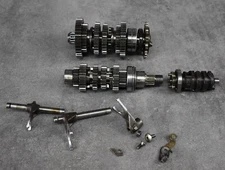 1989 89 KAWASAKI ZXR400 ZXR 400 H - GEARBOX - INPUT OUTPUT SHAFTS DRUM FORKS