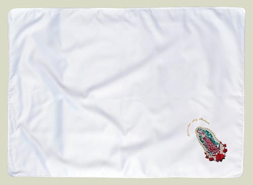 Baby Christening Baptism White Blanket Gold Silver Embroidery Lady of Guadalupe - Picture 18 of 39