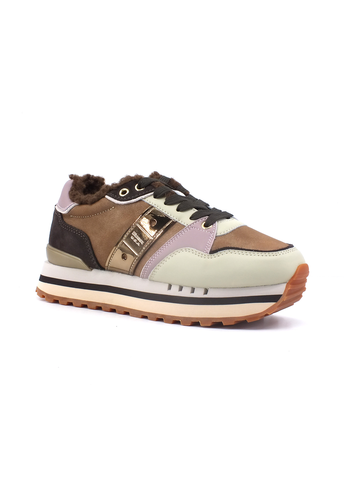 Кроссовки BLAUER Epps01 Pelo Donna Cognac Marrone F3EPPS01