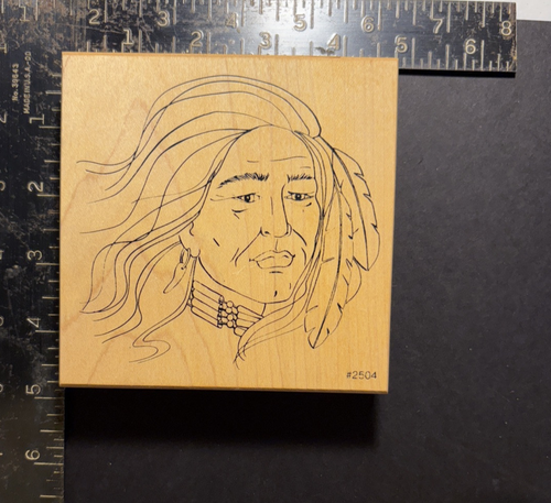Commotion PSX 1996 Native American Rubber Stamp Lot Dream Catcher & Man NOS - Picture 7 of 8