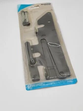 National Hardware N199-158 Black Post Mount Steel Gate Latch 6-3/4 H in.