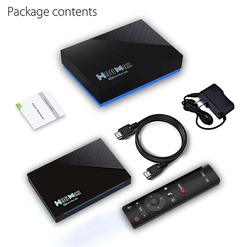 H96 Max 8K Smart TV BOX Lettore multimediale Android 11.0 con telecomando, quad core - Foto 2 di 23
