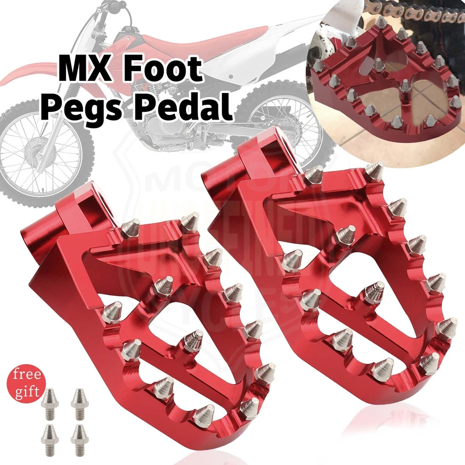 Wide Foot Pegs Pedal Foot Rests For Honda CR250R CR125R 1995-1999 CR50 1995-2001 Foto 2 de 4