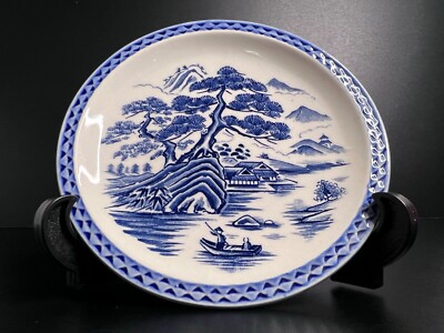 アンティーク、ブルーアンドホワイトの皿 Vintage Japanese Blue and White 6