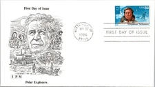 FDC 1986 SC #2223a T Palmer Cachet - North Pole, AK - Single - F71393