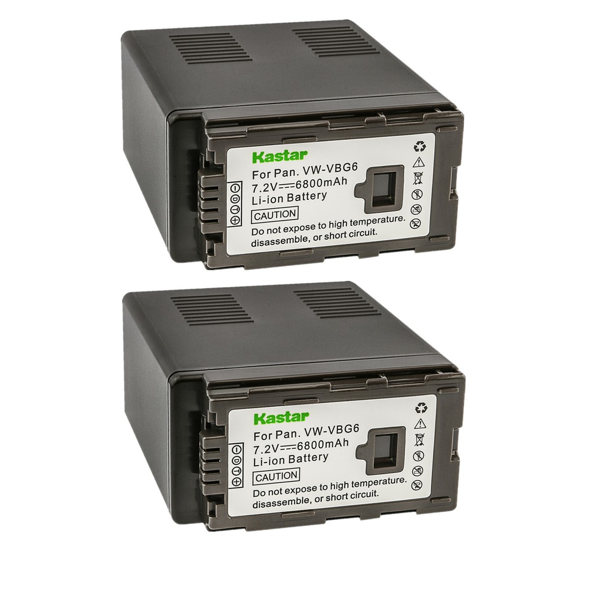 Kastar Replacement Battery Pack for Panasonic VW-VBG6 & AG