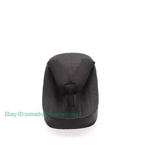 Zoccoli donna giapponesi piatti Geta kimono infradito legno ciabatte sandalo scarpe cosplay - Foto 14 di 23