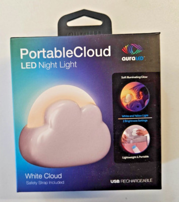 Tzumi 1-Watt Aura LED Portable Cloud Light in White