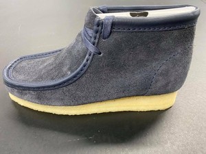clarks wallabees navy