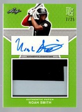 2020 Leaf Perfect Game Nat'l Showcase Patch Auto Emerald #PANS1 Noah Smith 7/25