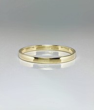 14k 10k 1.5mm Solid Gold Ring, Minimalist Rin...