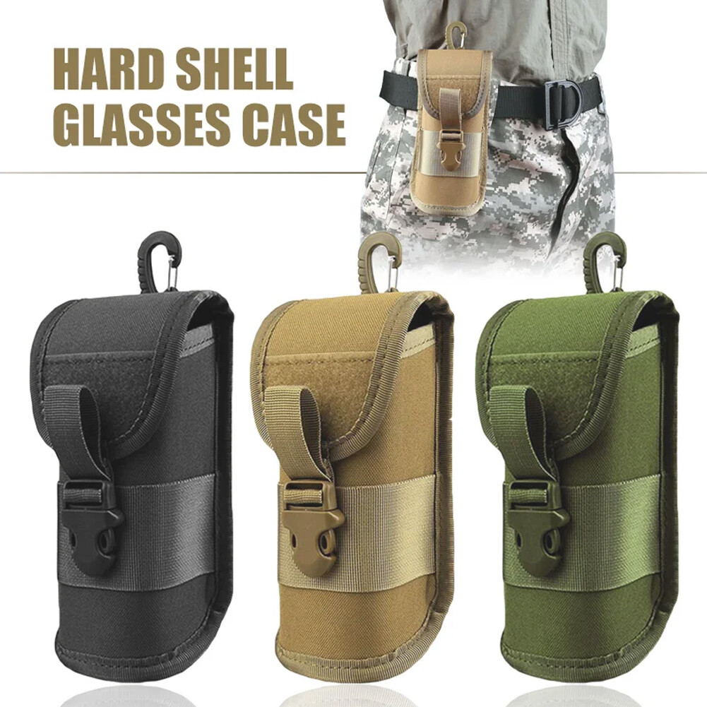 Tactical Molle Sunglasses Glasses Pouch EDC Waist Bag Hunting