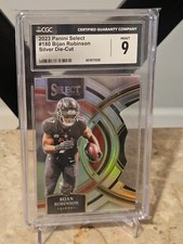 2023 Panini Select Die Cut Silver Premier Level #180 Bijan Robinson (RC) CGC 9