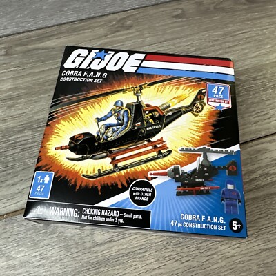 G. I. Joe Cobra FANG Construction Set 47 Pieces Retro With Commander Minifigure