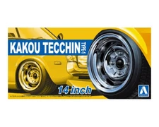 Aoshima 1/24 KAKOU TECCHIN Type-1 (14inch)  Model Wheel Set