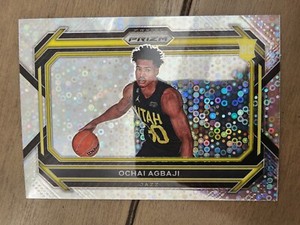 Ochai Agbaji 2022-23 Prizm Rookie RC #267 Image Variation Fast Break Disco Prizm