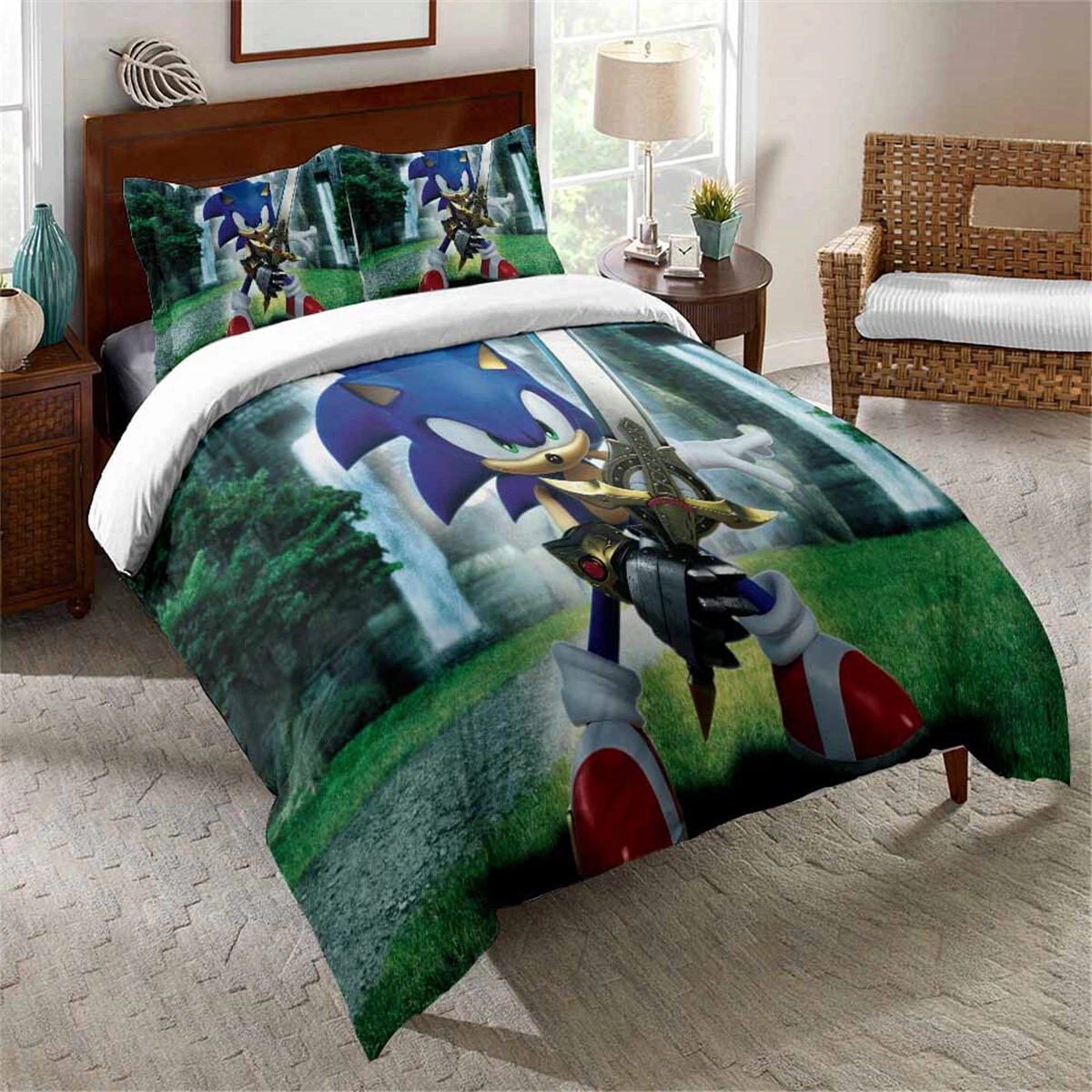 Sonic The Hedgehog Bedding Set, Bedroom Decoration