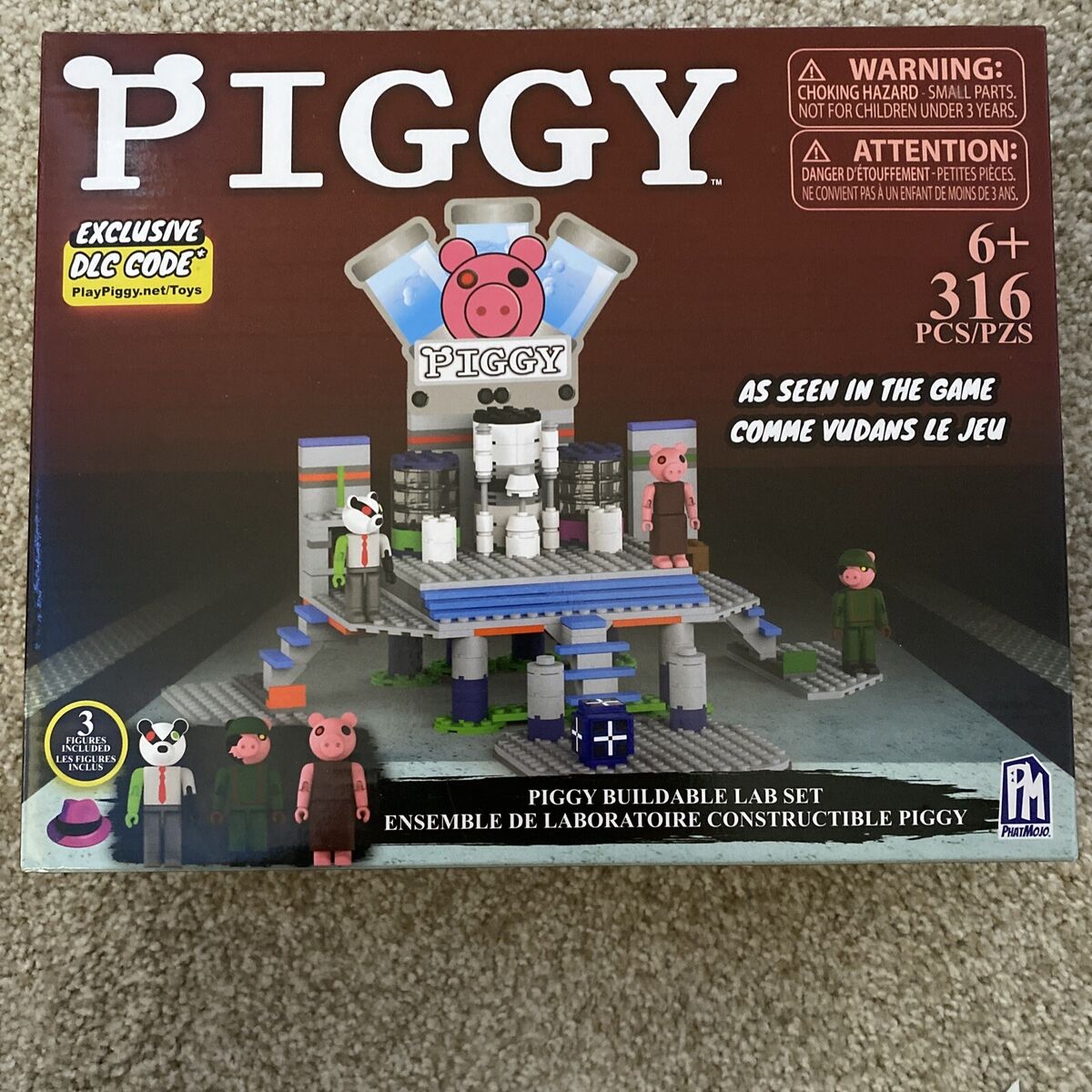 PIGGY Roblox Buildable Lab Set 316 pieces Target Exclusive Super Rare!