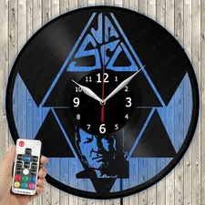 LED Clock Vasco Rossi LED Light Vinyl Record Wall Clock LED Wall Clock 1577