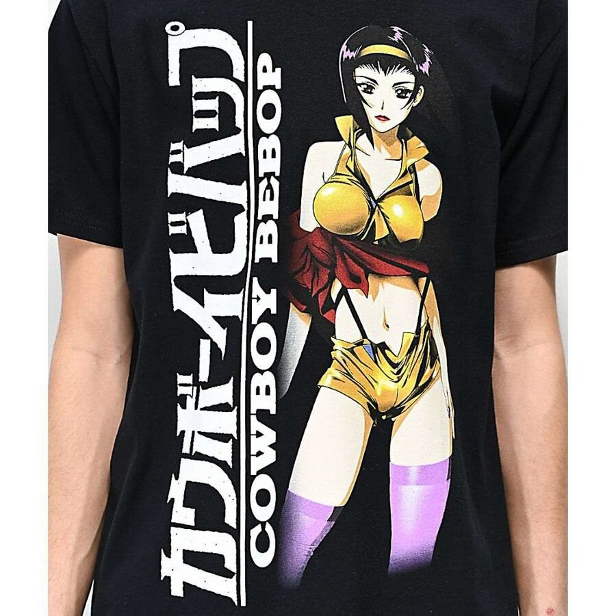 Cowboy Bebop Faye Valentine T-shirt S M L size Black Japanese SF
