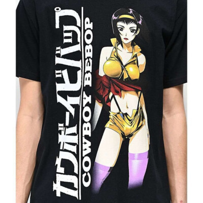 Cowboy Bebop Faye Valentine T-shirt S M L size Black Japanese SF