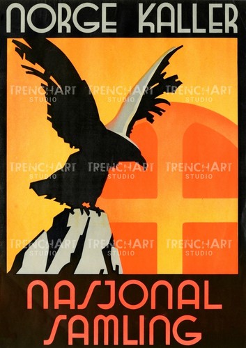 Norwegen Norse Plakat WWII Propaganda War Poster WW2 vintage norske legion Norge - Bild 3 von 4