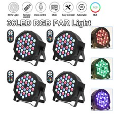 1/2/4pcs Par Light 108W RGB DMX Can Wash Lighting DJ Stage Disco Party Light Bag