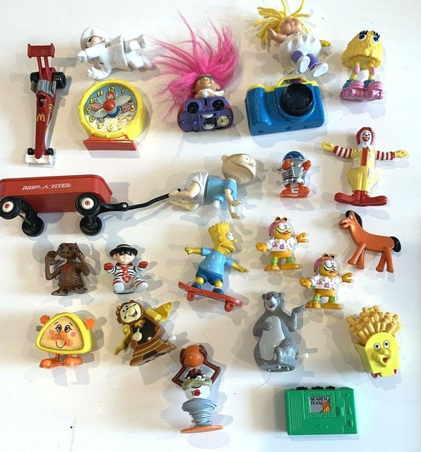 Vintage McDonalds Happy Meal Toys + Other Toys / Bart Simpson / ET