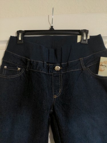 Pantalones de mezclilla para mujer Only You de maternidad cintura ancha talla L nuevos con etiquetas - Imagen 2 de 8