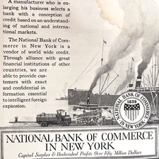 Vintage Magazine Ad 1919 Ephemera The First National Bank of Boston 8 x 6