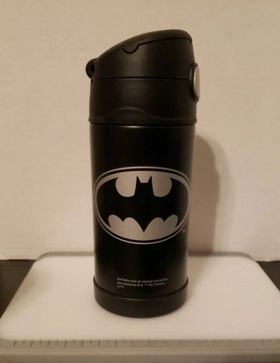 Thermos Funtainer 12 Oz. Water Bottle Batman in Black