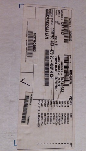 Motorola CDM750 UHF 403-470MHz 25-40 Watt 4 Channel AAM25RKC9AA1AN Brand NEW Box - Picture 12 of 12