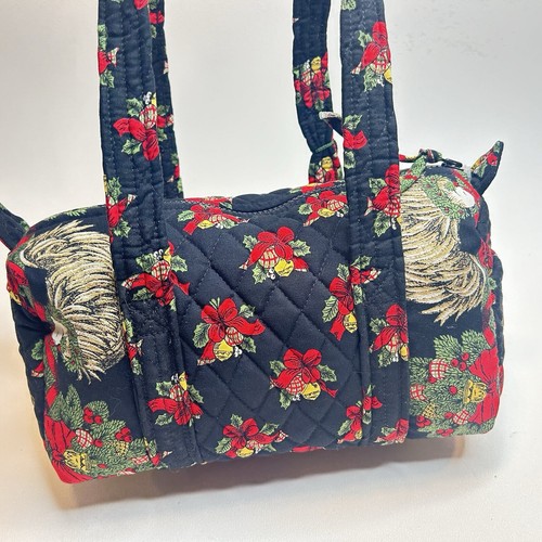 Attn. Bolso de Mano Vera Bradley Navidad 2002 Hens-n-Holly Sm Coleccionistas Nuevo con Etiquetas De Colección - Imagen 2 de 14