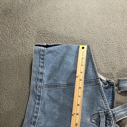 levis denim overall tank top womens XL blue Front Pocket Pencil Holder Cropped - Picture 14 of 19